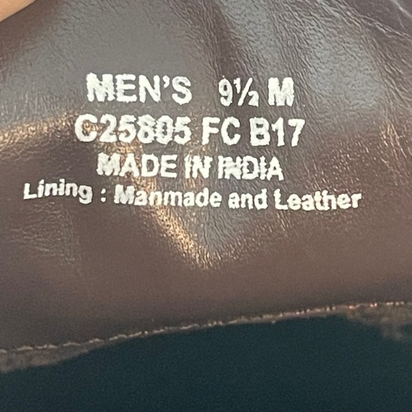 Cole Haan Essentials Men's size 9.5 Brown Wingtip Oxford Leaher Shoes C25805 - Picture 7 of 9